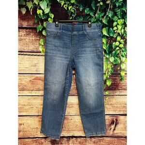 Spanx Straight Leg Jeans Jeggings Light Blue Pull On Stretch Womens Size 2X